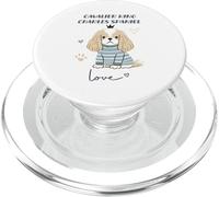 Cavalier King Charles Épagneul Dog Love Cute Puppy Crown PopSockets PopGrip pour MagSafe