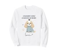 Cavalier King Charles Épagneul Dog Love Cute Puppy Crown Sweatshirt