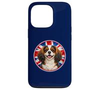 Cavalier King-Charles - Épagneul - Drapeau du Royaume-Uni - Mignon et drôle Coque pour iPhone 13 Pro