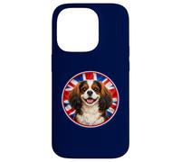 Cavalier King-Charles - Épagneul - Drapeau du Royaume-Uni - Mignon et drôle Coque pour iPhone 14 Pro