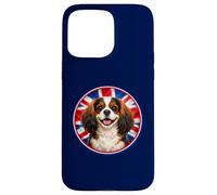 Cavalier King-Charles - Épagneul - Drapeau du Royaume-Uni - Mignon et drôle Coque pour iPhone 15 Pro Max