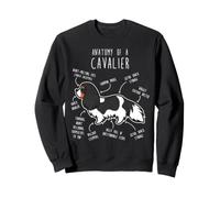 Cavalier King Charles Épagneul Tricolore Anatomie drôle Sweatshirt