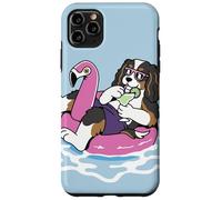 Cavalier King Charles Flotteur de Piscine Flamant Rose Fête d'été Coque pour iPhone 11 Pro Max