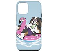 Cavalier King Charles Flotteur de Piscine Flamant Rose Fête d'été Coque pour iPhone 12/12 Pro