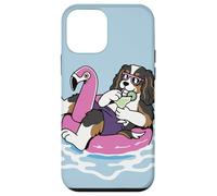 Cavalier King Charles Flotteur de Piscine Flamant Rose Fête d'été Coque pour iPhone 12 Mini