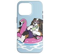Cavalier King Charles Flotteur de Piscine Flamant Rose Fête d'été Coque pour iPhone 16 Pro