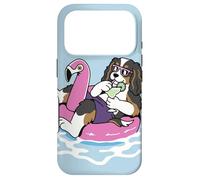 Cavalier King Charles Flotteur de Piscine Flamant Rose Fête d'été Coque pour iPhone 17 Pro