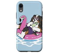 Cavalier King Charles Flotteur de Piscine Flamant Rose Fête d'été Coque pour iPhone XR