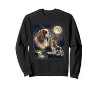 Cavalier King Charles Howling to The Moon Vintage années 90 Sweatshirt