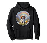 Cavalier King Charles Rainbow Bridge commémoratif coloré pour Chien Sweat à Capuche