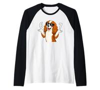 Cavalier King Charles Spaniel 67 Meme Lunettes de Soleil Humour Chien Manche Raglan