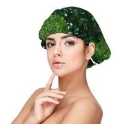 Cavalier King Charles Spaniel Blanc Brunâtre,Bonnet de nuit en satin réglable en soie pour adulte, bonnet de nuit élastique pour femme