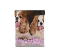 Cavalier King Charles Spaniel Chiens Blancs Bruns, Sac de Rangement pour Femmes, Portefeuille supérieur à Presser, Petit Porte-Monnaie, Pochette de Changement