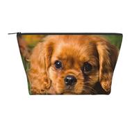 Cavalier King Charles Spaniel Chiens bouclés Bruns, Trousse de Toilette Trousse de Maquillage Sac à cosmétiques Trousse de Toilette de Voyage Portable