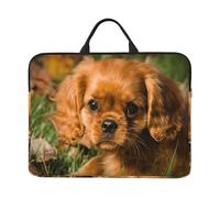 Cavalier King Charles Spaniel Chiens Bruns bouclés,Housse pour Ordinateur Portable 14 Pouces, Sacoche pour Ordinateur Portable, Mallette avec poignée