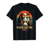 Cavalier King Charles Spaniel Dad Vintage Dog Lunettes de Soleil T-Shirt