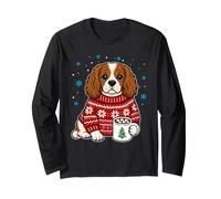 Cavalier King Charles Spaniel de Noël Amusant Cavalier Manche Longue