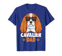 Cavalier King Charles Spaniel Dog T-Shirt, Homme, Bleu Royal, XXL