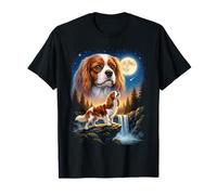 Cavalier King Charles Spaniel Howling to The Moon Meme Funny T-Shirt