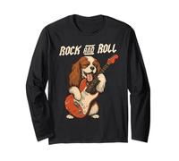 Cavalier King Charles Spaniel Jouant de la Guitare Rock and Roll Manche Longue