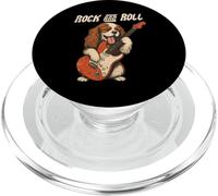 Cavalier King Charles Spaniel Jouant de la Guitare Rock and Roll PopSockets PopGrip pour MagSafe