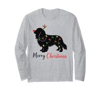 Cavalier King Charles Spaniel Joyeux Noël Hiver Manche Longue