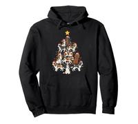 Cavalier King Charles Spaniel Lumières de Sapin de Noël Sweat à Capuche