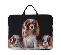 Cavalier King Charles Spaniel mère avec Petits,Housse pour Ordinateur Portable 14 Pouces, Sacoche pour Ordinateur Portable, Mallette avec poignée