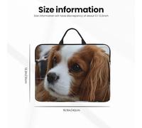 Cavalier King Charles Spaniel Mignon,Housse pour Ordinateur Portable 14 Pouces, Sacoche pour Ordinateur Portable, Mallette avec poignée