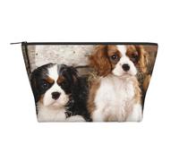 Cavalier King Charles Spaniel Petits Chiots, Trousse de Toilette Trousse de Maquillage Sac à cosmétiques Trousse de Toilette de Voyage Portable