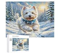 Cavalier King Charles Spaniel Puzzles 500 Pièces Educa Qualité Supérieure Animaux Sauvages Chiens Décoration Artistique pour Famille Challenge Difficile Relaxation 3D Assemblage Amusant 500 PCS