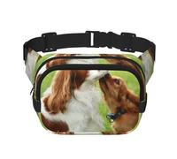 Cavalier King Charles Spaniel,Sac Banane carré Double Couche, Sac de Poitrine