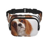 Cavalier King Charles Spaniel,Sac Banane carré Double Couche, Sac de Poitrine