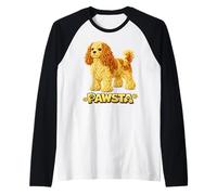 Cavalier King Charles Spaniel Spaghetti Noodle Puppy Love Manche Raglan