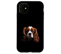 Cavalier King Charles Spaniel Tête de cavalier Noir Coque pour iPhone 11