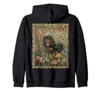 Cavalier King Charles Spaniel Vintage Noir et Tan Sweat à Capuche