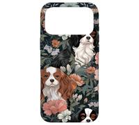 Cavalier King Charles Spaniels dans Un Jardin Victorien Coque pour iPhone 17 Pro Max
