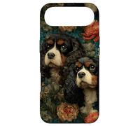Cavalier King Charles Vintage à Motif Floral Coque pour iPhone Air