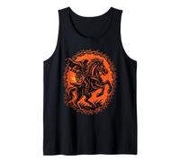 Cavalier sans tête Halloween Lanterne Citrouille Couronne Débardeur