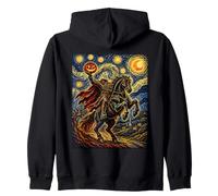 Cavalier sans tête Nuit étoilée Halloween Gothique Citrouille Sweat à Capuche