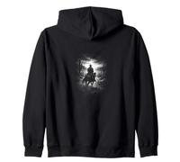 Cavalier Solitaire de Cowboy dans Le désert et Le Ciel Occidental Sweat à Capuche