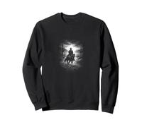 Cavalier Solitaire de Cowboy dans Le désert et Le Ciel Occidental Sweatshirt