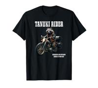 Cavalier Tanuki Moto Ancien Intéressant Japon animal unique T-Shirt