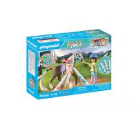 Playmobil Jouet 71640 Cavalière à colorier – Cheval, personnage et 3 marqueurs Crayola – Dès 5 ans