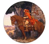 Cavalières médiévales 1000pcs (67.5x67.5cm) Puzzle pour Adultes -,Jouet De DIY