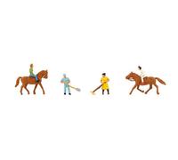 Cavaliers, Palfreniers et Chevaux-N 1/160-FALLER 155363