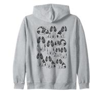 Cavaliers Y2K Tatouage Vintage Style Retro Dog Graphic Y2K Sweat à Capuche