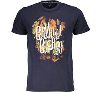 Cavalli Chemise à manches courtes Logo Bleu Col rond : Taille - 2XL Taille : 2XL