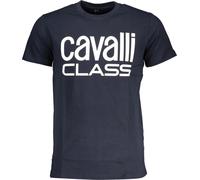 Cavalli Class Bleu T-shirt de luxe pour homme : Taille - XL Taille : XL
