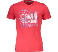 Cavalli Class Chemise à manches courtes Logo Rouge Col rond : Taille - L Taille : L